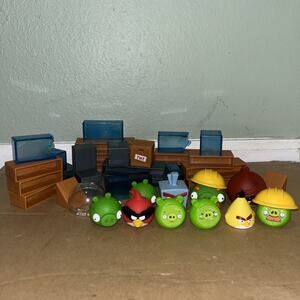 Lot Of Angry Birds Extra Parts And Figures For The Games.